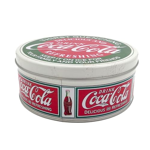 Distress Printed - Coca Cola - Lata de colección redonda
