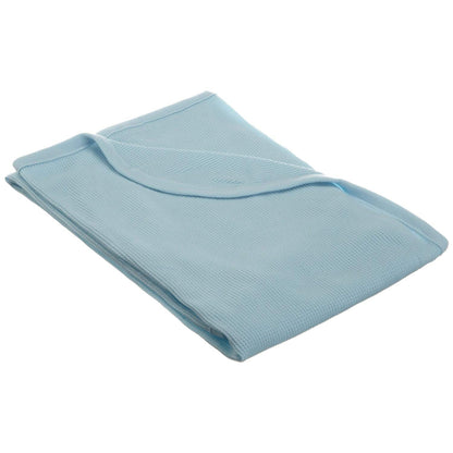 American Baby Company Manta Térmica de Algodón para Bebé, Crema, 76 x 102 cm - 76.2 cm x 101.6 cm - Azul