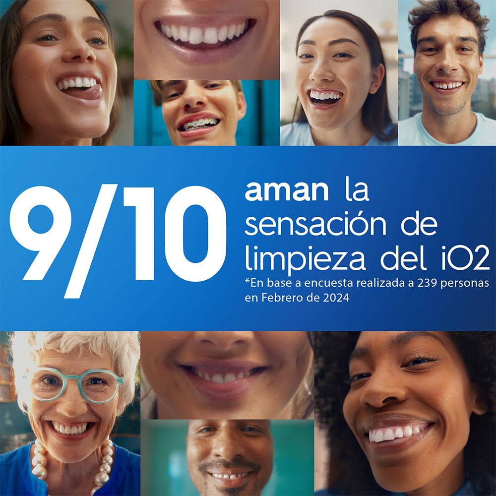 Oral B Cepillo Eléctrico Series iO2, Remueve hasta 100% más placa*, 1 Unidad