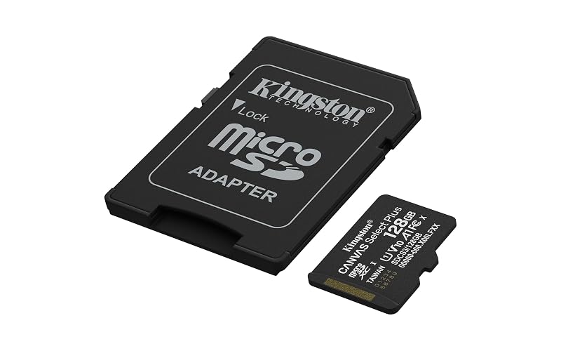 Kingston Tarjeta De Memoria MicroSD, Canvas Select Plus Gen3, Capacidad: 128GB, Clase 10, UHS-I, U1, V10, A1 Lectura: 150MB/s, SKU: SDCS3/128GB