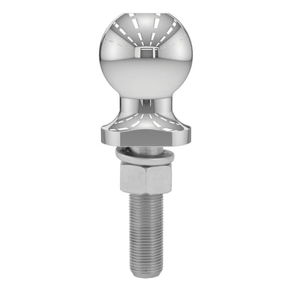 CURT Bola de Enganche de Remolque Cromada 40073, 2 in, Vástago 3/4 x 3 in, 3,500 LB, Plateado