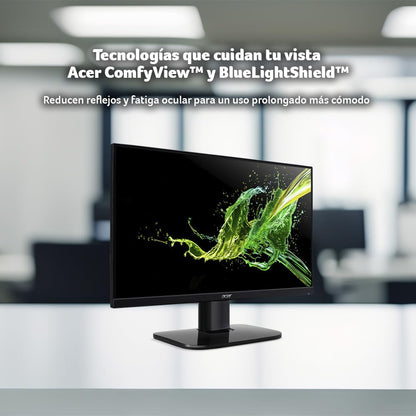 acer Monitor KC2 27" FHD 1920 x 1080 | Frecuencia de actualización 120Hz | Panel VA | Tiempo de Respuesta 1ms | Tecnología BlueLightShield | Tecnología AMD FreeSync