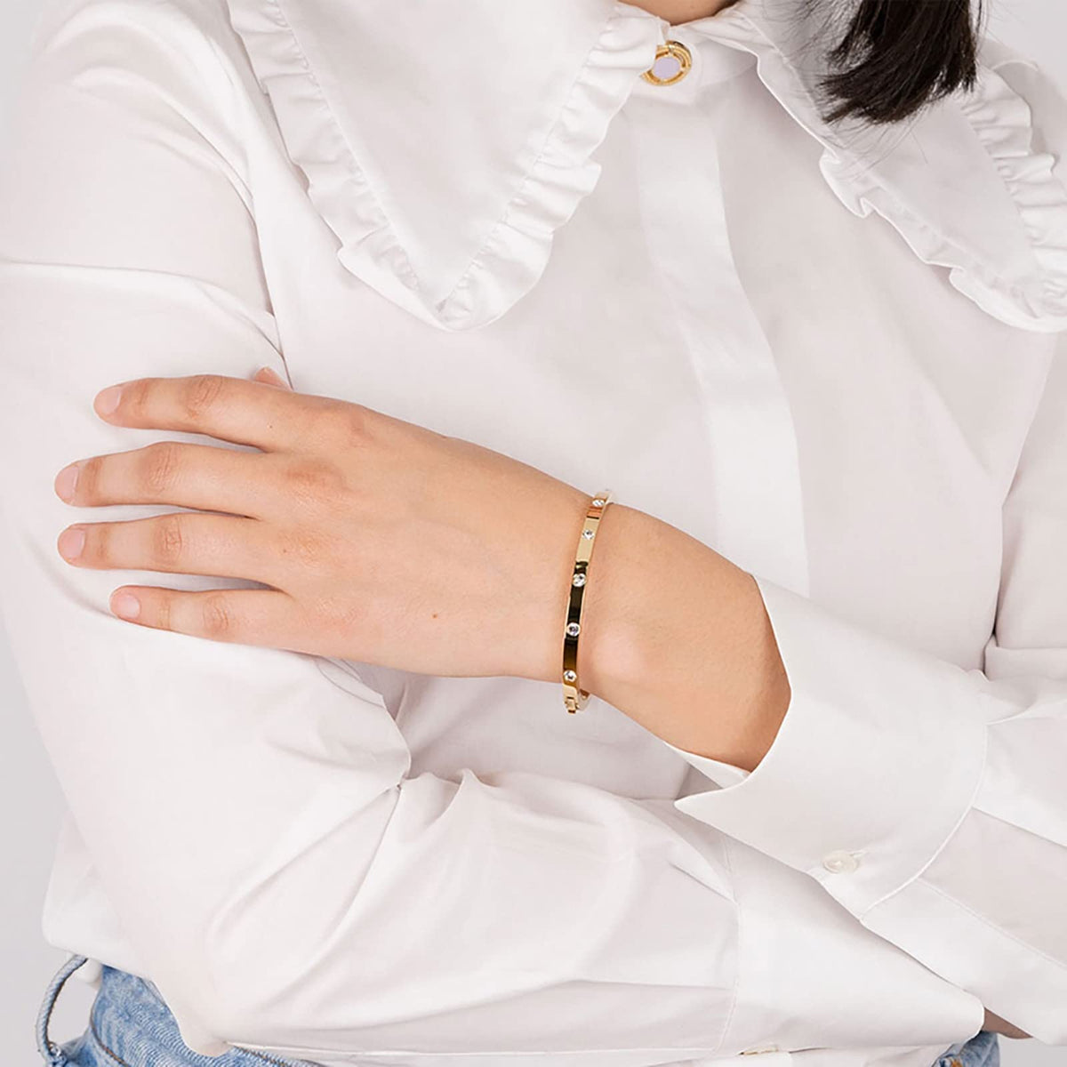 Lotus Style Pulsera bliss style para dama en tono dorado