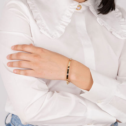 Lotus Style Pulsera bliss style para dama en tono dorado