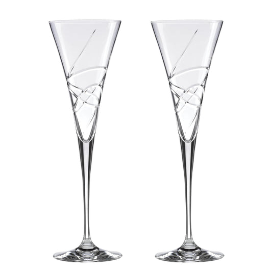 Lenox Adorn Toasting Flute, Clear, Set of 2