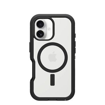 OtterBox - Carcasa Transparente para iPhone 16 Defender Series XT, Lado Oscuro
