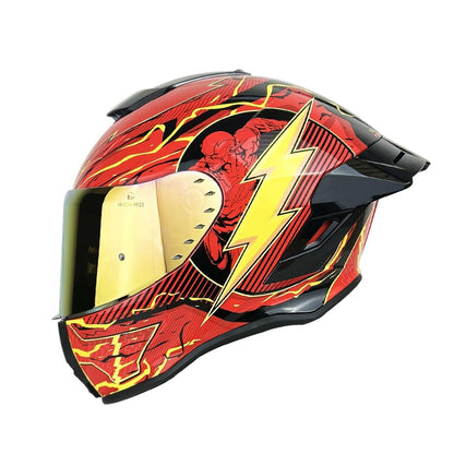 Edge Casco Modular DC para Moto con Doble Visor Antivaho, Certificado DOT - XL - FLASH V2