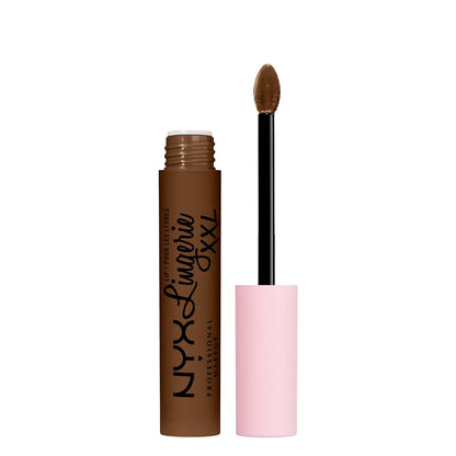 NYX Professional Makeup Lip Lingerie XXL Labial Líquido Mate Tono Rosa Nude - 30 Goin Desnuda