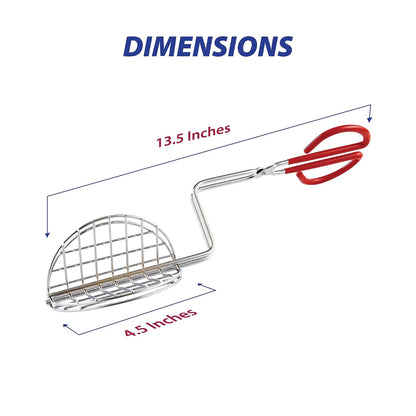 HIC - Pinza de concha de taco, acero, para hacer conchas de taco caseras
