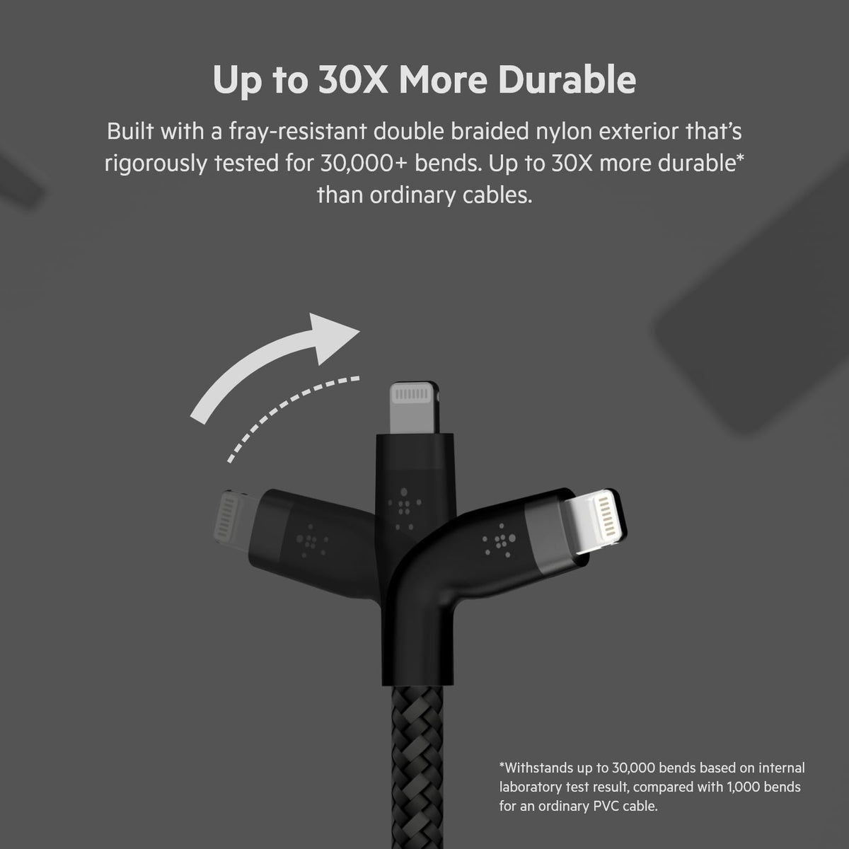 Belkin CAA011bt2MBK Cable Pro Flex USB-C to Lightning 2M Negro