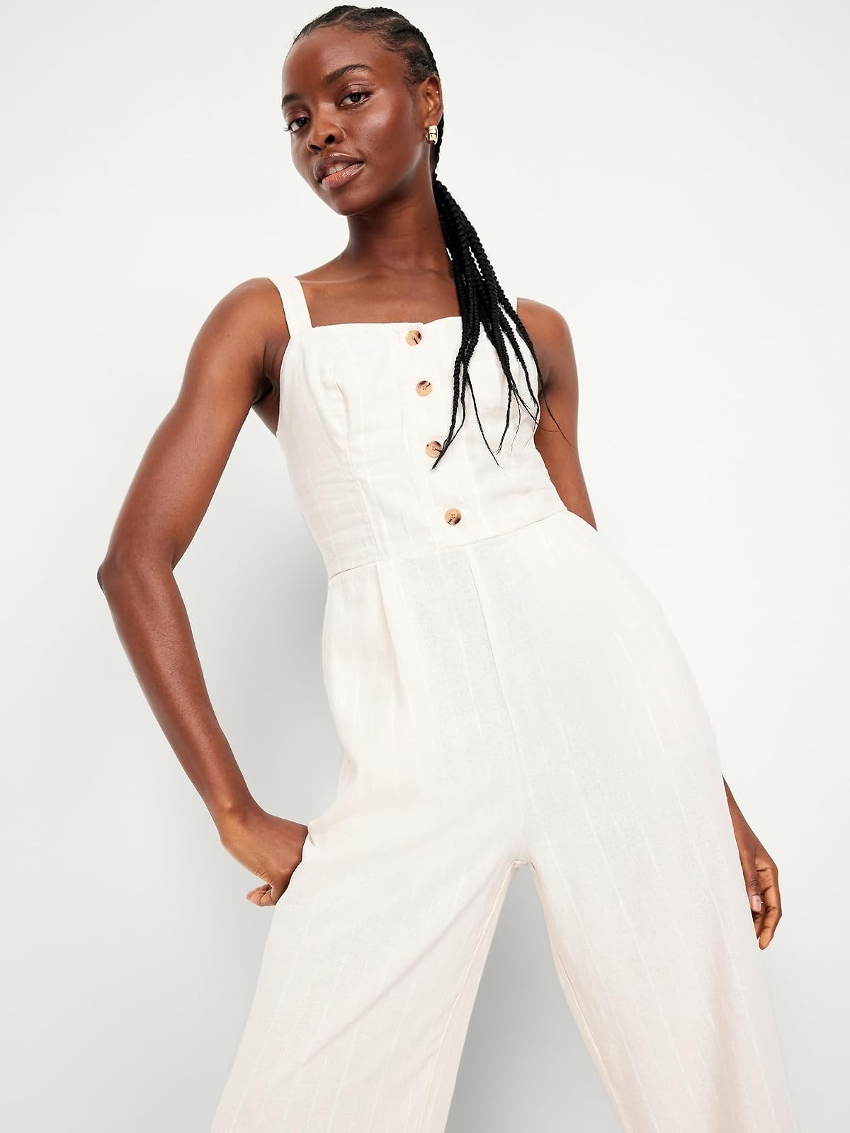 Old Navy SL Cami Jumpsuit- Stripe Vestido Mujer