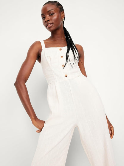 Old Navy SL Cami Jumpsuit- Stripe Vestido Mujer