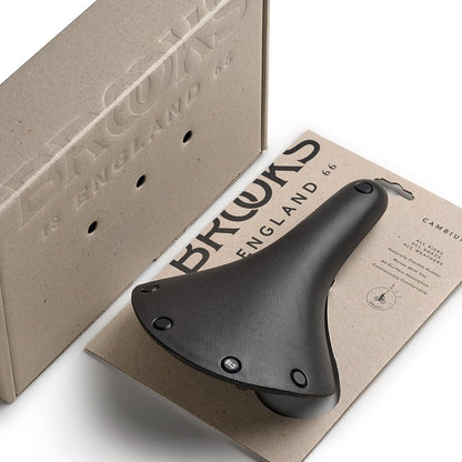 Brooks England Cambium - Asiento de Bicicleta para Todo Tipo de Clima, Alto kilometraje, Impermeable, Tallado/estándar (C15, C17, C19)