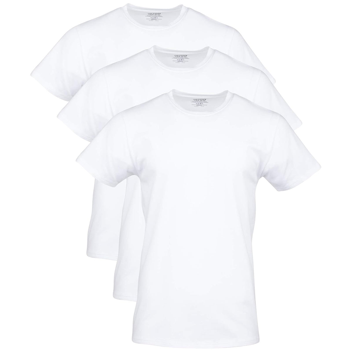 Gildan Camisetas elásticas de algodón, Paquete múltiple Ropa Interior para para Hombre - Blanco ártico (paquete de 3) - G