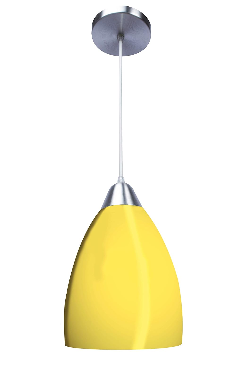 MAXXI MX-CL1810-5 Candil de Vidrio, Amarillo