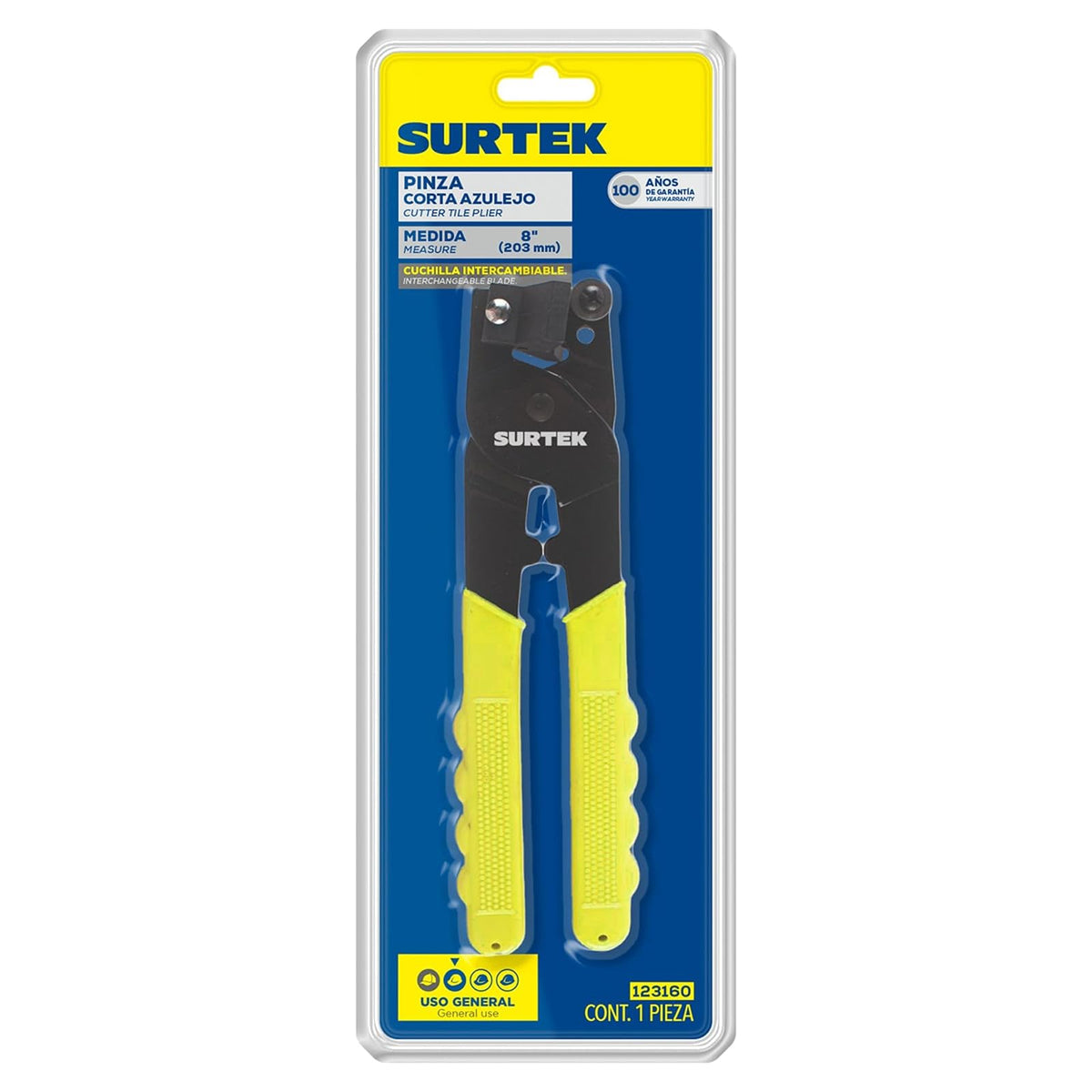 Surtek 123160 Pinza corta azulejos de 8"