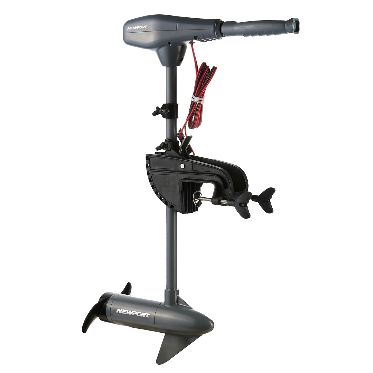 Newport Vessels Kayak Series - Motor eléctrico de arrastre de agua salada con indicador de batería LED (eje de 24 pulgadas)
