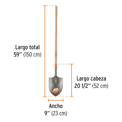 Truper PIR, Pala irrigación Mango Largo, Classic
