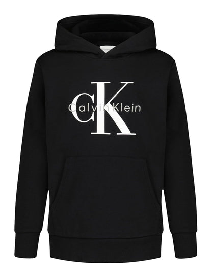 Calvin Klein Long Sleeve Pullover Fleece Hoodie Sudadera con Capucha Niños