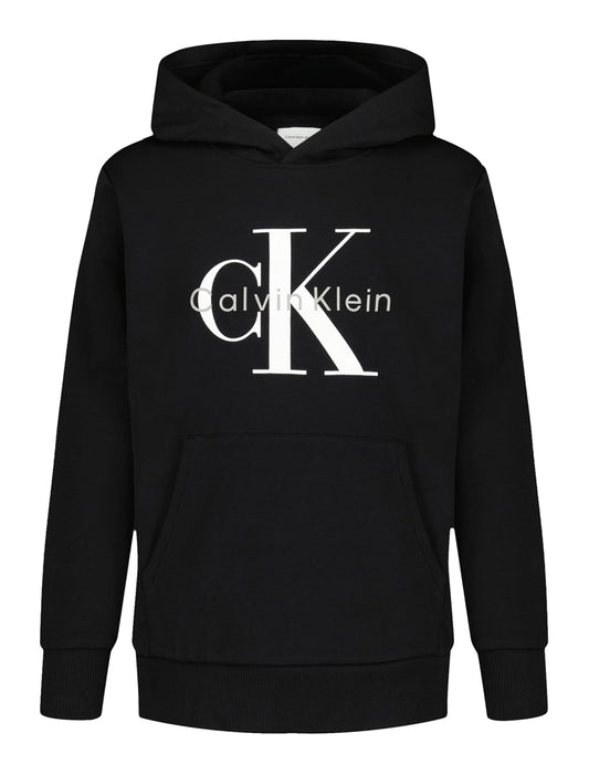 Calvin Klein Long Sleeve Pullover Fleece Hoodie Sudadera con Capucha Niños