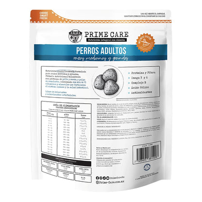 Prime Care Alimento para Perros Adultos Razas Medianas y Grandes 4 kg