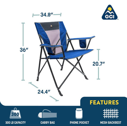 GCI Comfort Pro - Silla reclinable – Respaldo, Marco de Madera o Metal, Asiento de Espuma, Estilo Casual, Uso en Interiores, Relajante