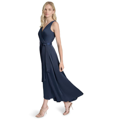 DKNY - Vestido de Manga Corta con Botones para Mujer