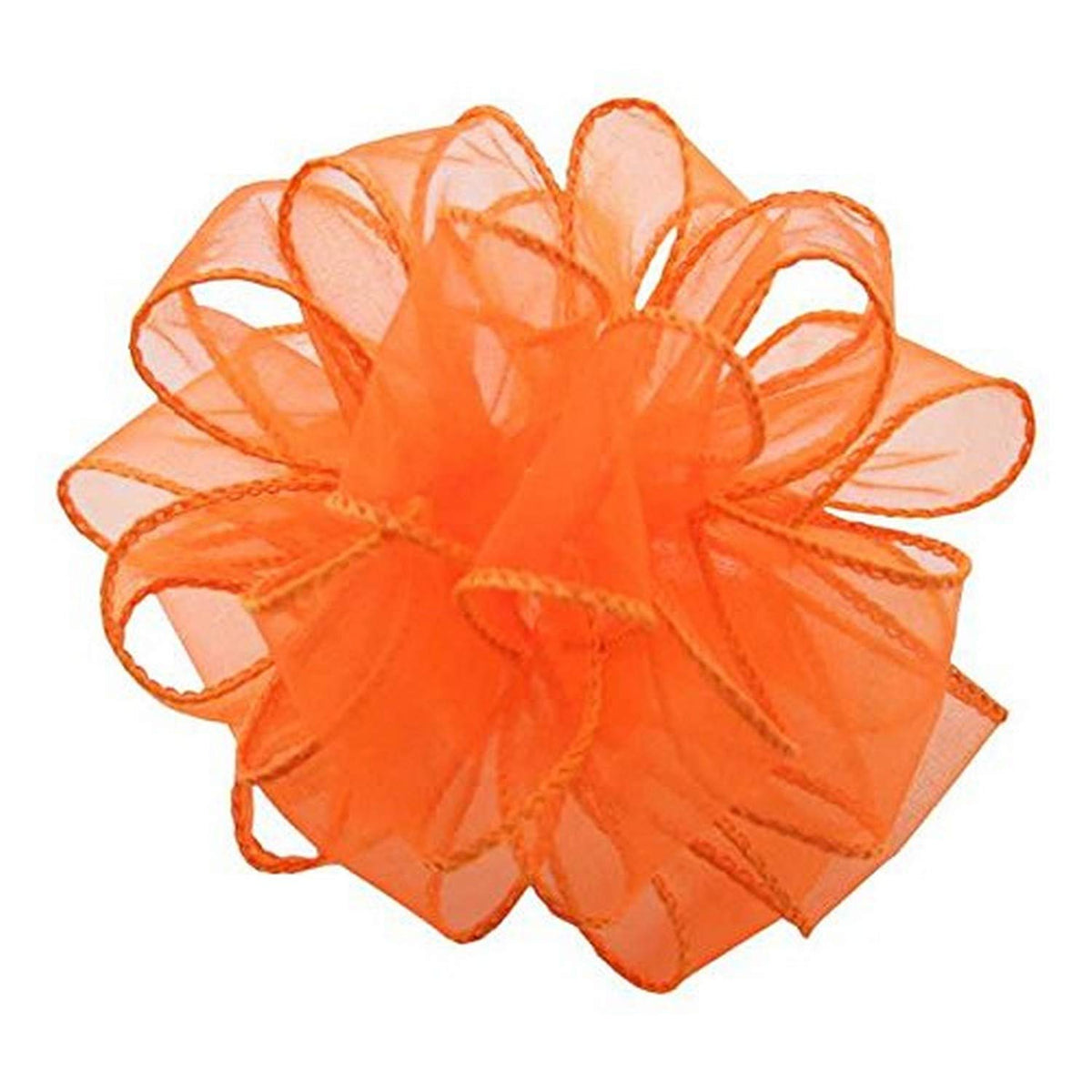 Berwick Offray DWI Sheer Essence Wired Edge RIBBON-1 - 1/5.1 cm de ancho x 50 yards-orange