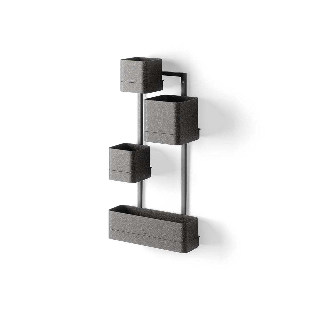 Umbra Cubiko - Maceta de Pared, Color Negro