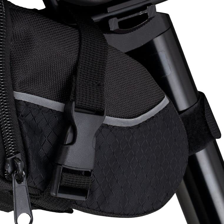Schwinn - Paquete de asiento para , color negro, cierre de cierre de apertura ancha, fácil instalación, ribetes reflectantes, compatible con la mayoría de de adultos