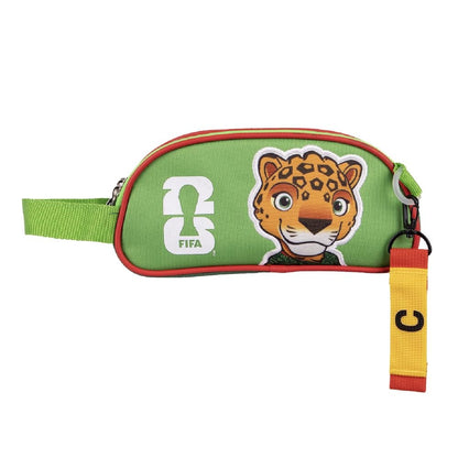 Ruz Lapicera Triple Competition Marks 2026 Estuche Escolar Niño 3 Compartimentos Poliéster Resistente Infantil Verde