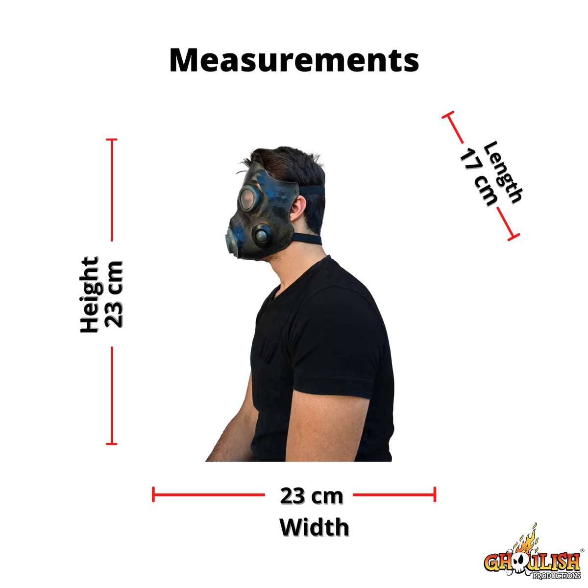 Máscara de Gas Gotica Hecha de Látex Estilo Steampunk, Disfraz Apocaliptico de Máscara de Gas Ideal para Halloween y Fiestas de Disfraces