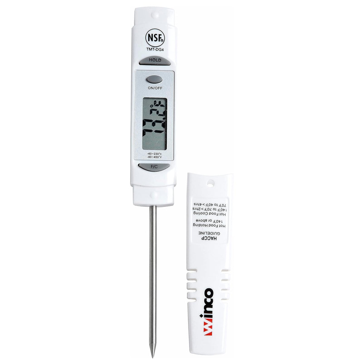 Winco Termómetro Digital de 6 Pulgadas con Sonda de 3-1/8 Pulgadas