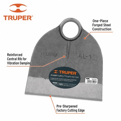 Truper AL-1, Azadón Lane sin mango, 1.6 lb