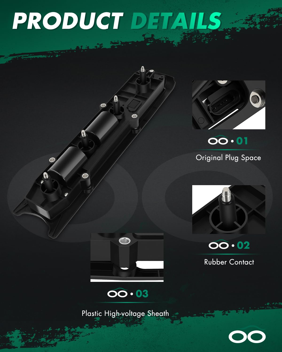 SCITOO Kit de Bobinas de Encendido para Chevrolet/Oldsmobile/Pontiac/Saturn 2000-2007 UF391/UF301