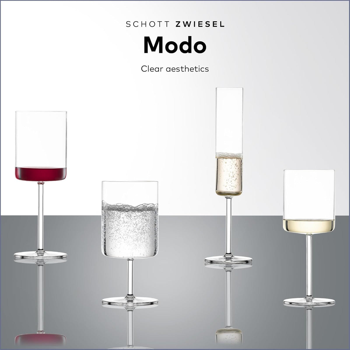 Schott Zwiesel Tritan Crystal Modo Collection, 150 oz, copas de vino blanco, juego de 4