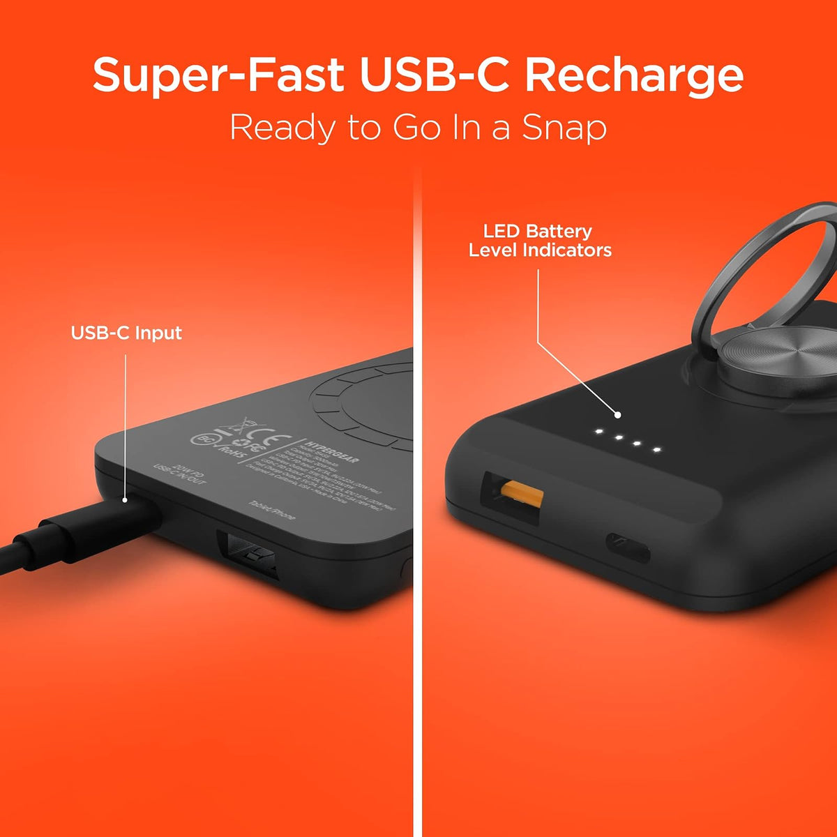 Batería inalámbrica para Iphone13 Compatible con magsafe, 5000 mAh