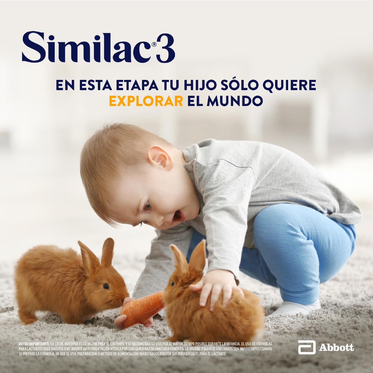 Similac Etapa 3 Fórmula de continuación de 1 a 3 años 1800g | Fórmula de continuación para lactantes de 1 a 3 años libre de oleína de palma