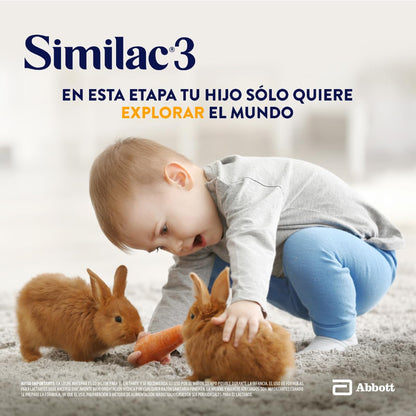 Similac Etapa 3 Fórmula de continuación de 1 a 3 años 1800g | Fórmula de continuación para lactantes de 1 a 3 años libre de oleína de palma