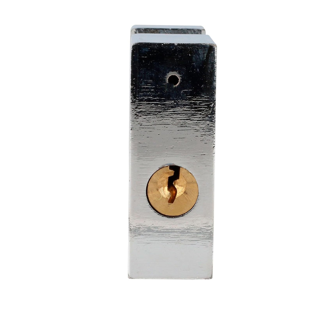 Lock L22C70ECSB Candado de acero para cortina metálica 70 mm, cromo satinado, llave estándar