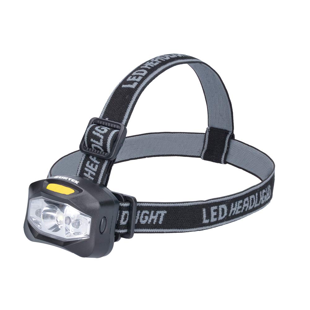 Surtek 135907 Linterna de LED para cabeza a baterías 3 pilas "AAA" de 160 lm - 160 lm