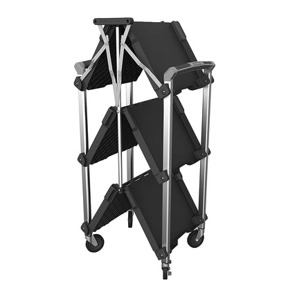 Olympia Tools 85-189 Pack N Roll Carrito de servicio plegable, XL, capacidad de 300 libras, color negro