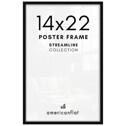 Americanflat Marco de Fotos 12x18 Pulgadas Negro - Negro - 14x22