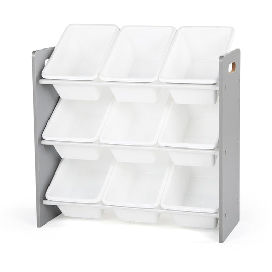 Tot Tutors - Organizador de juguetes WO848, 24 pulgadas de alto, gris/blanco