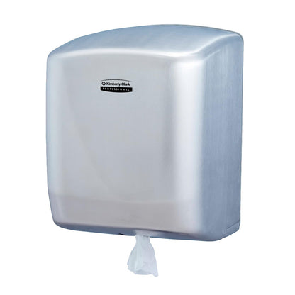 Kimberly-Clark Professional Despachador Toalla Fluido Centrico Acero Inoxidable, Color Plateado