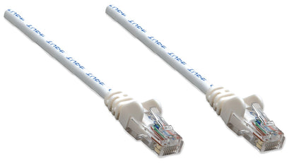 Intellinet 343732 Cable Ethernet Cat 6 UTP 4.2 m Blanco, Cable LAN RJ45 Macho a Macho con Contactos Chapados en Oro para Router, Switch Ethernet y PC