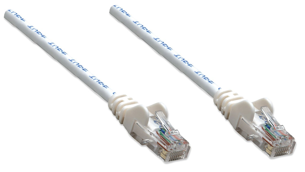 Intellinet Cable de Red 341998 Cat6 UTP 7.5 m Blanco RJ45 Macho a Macho con Contactos Chapados en Oro
