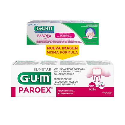 GUM Paroex Gel 0.12% Clorhexidina - Pasta Dental para Encías Sensibles y Cuidado Bucal - 75 ml