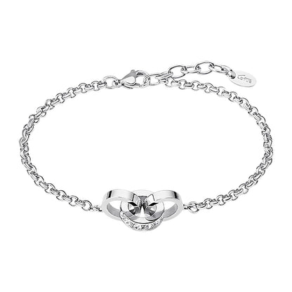 Lotus Style Pulsera bliss style para dama en tono plateado