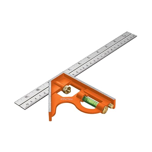 Truper ECT-12, Escuadra de combinación, acero inoxidable, 12"